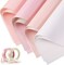 36 Sheets Double Sided Flower Wrapping Paper Floral Bouquet Paper Waterproof Florist Packaging Paper with Satin Ribbon and Gold Border for Graduation Wedding Mothers Day Party(Pink Series)
